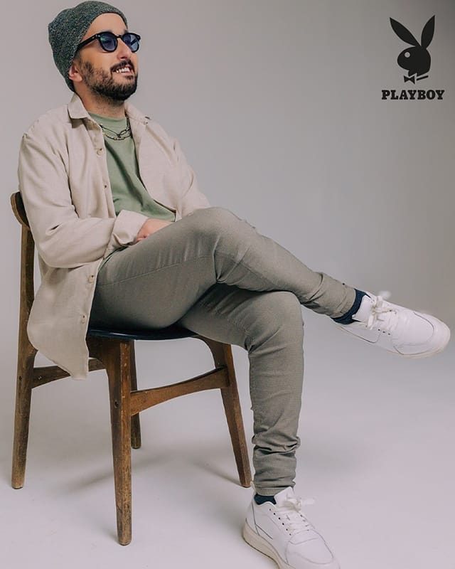 Ariel Lavi мужской макияж для Playboy France